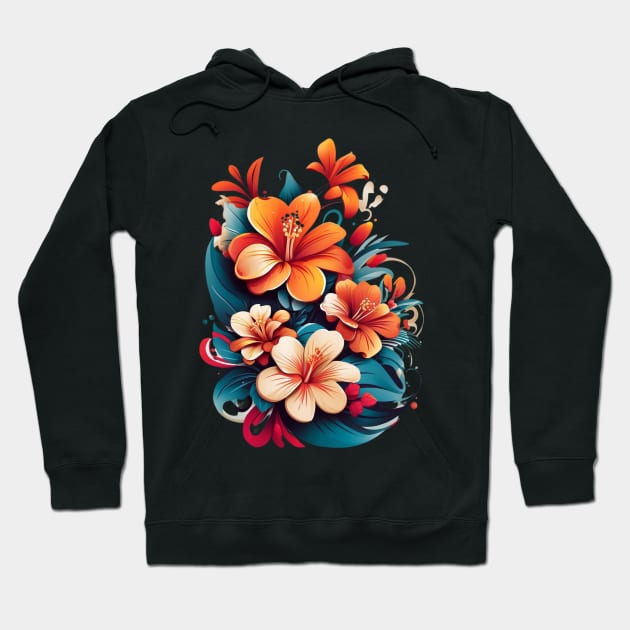 Alstroemeria flower Hoodie by Trip Tank